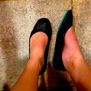 Tieks black leather flats